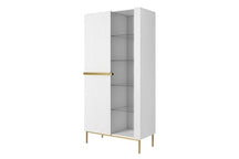 Vetrina 2 ante con piede in metallo Nicole 200x100 cm