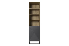 Libreria 1 anta con piede in metallo Asha 50x190 cm
