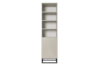 Libreria 1 anta con piede in metallo Asha 50x190 cm