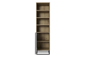 Libreria 1 anta con piede in metallo Asha 50x190 cm