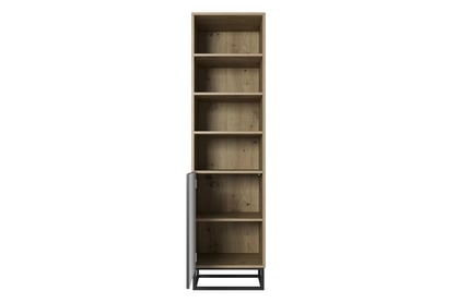 Libreria 1 anta con piede in metallo Asha 50x190 cm