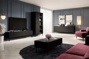 Vetrina 2 ante con piede in metallo Nicole 200x100 cm