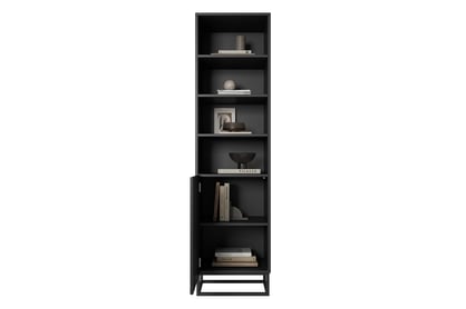 Libreria 1 anta con piede in metallo Asha 50x190 cm