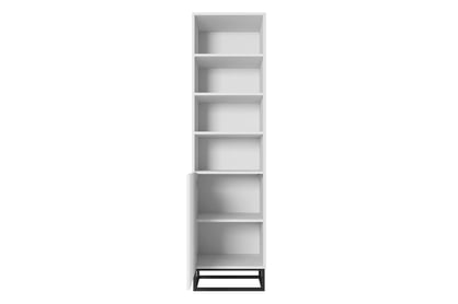 Libreria 1 anta con piede in metallo Asha 50x190 cm