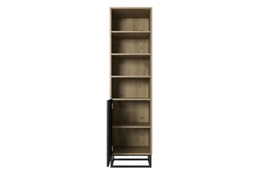 Libreria 1 anta con piede in metallo Asha 50x190 cm