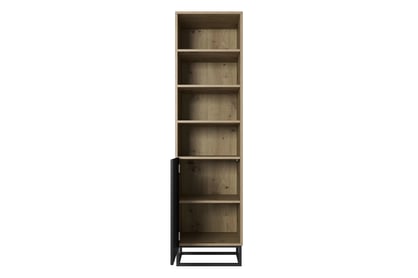 Libreria 1 anta con piede in metallo Asha 50x190 cm