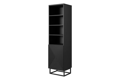 Libreria 1 anta con piede in metallo Asha 50x190 cm