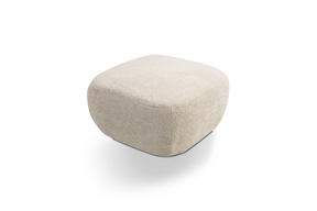 Pouf in tessuto bouclè Madrid 75x39 cm