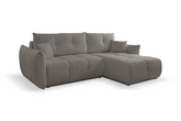 Divano letto angolare in tessuto cinigliato Dublino 257x111/177 cm