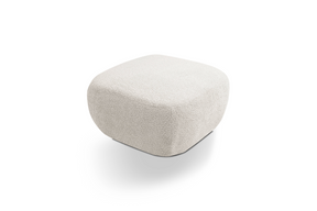 Pouf in tessuto bouclè Madrid 75x39 cm
