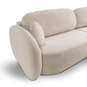 Divano letto angolare in tessuto cinigliato Madrid 248x174 cm