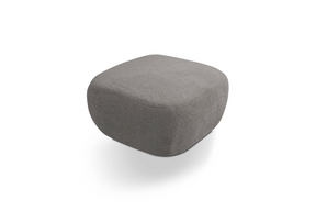 Pouf in tessuto bouclè Madrid 75x39 cm