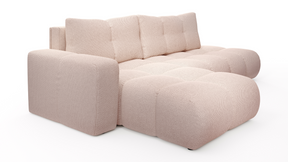 Divano letto angolare in tessuto cinigliato Vienna 286x177 cm