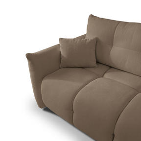 Divano letto angolare in tessuto cinigliato Dublino 257x111/177 cm
