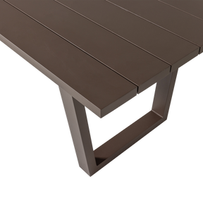 Tavolo da esterno in alluminio Solan 240x75 cm