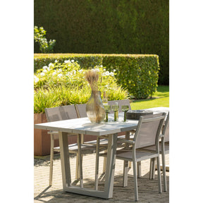 Tavolo da esterno in alluminio Solan 240x75 cm