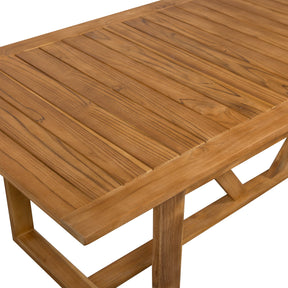 Tavolo da esterno in legno di teak Beaver 240x75 cm