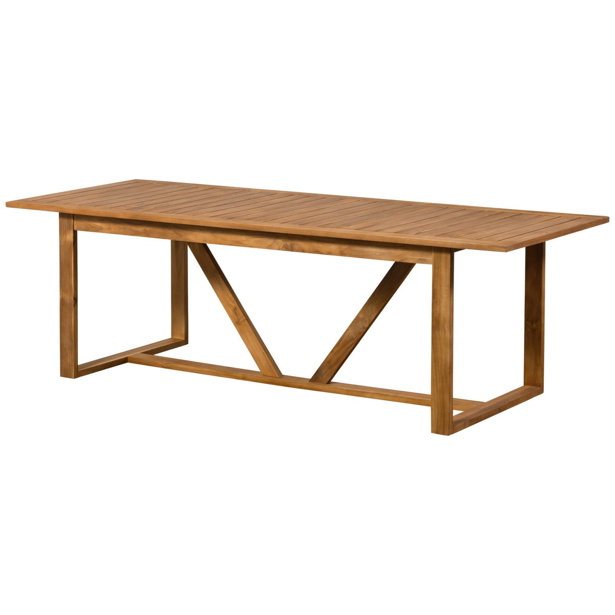 Tavolo da esterno in legno di teak Beaver 240x75 cm