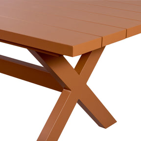 Tavolo da picnic in alluminio Delta 220x75 cm