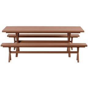 Tavolo da picnic in alluminio Delta 220x75 cm