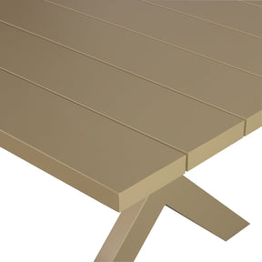 Tavolo da picnic in alluminio Delta 220x75 cm