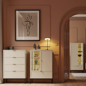 Cassettiera 4 cassetti cashmere Oslo 76x115 cm