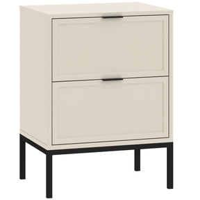 Comodino 2 cassetti cashmere Oslo 50x68 cm