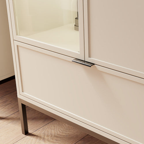 Vetrina 2 ante 1 cassetto con LED integrato Oslo