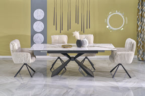 Tavolo allungabile per 6/8 persone marmo Adams 180/230x90 cm
