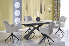 Tavolo allungabile per 6/8 persone marmo Adams 180/230x90 cm