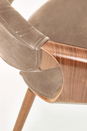 Sedia in legno/tessuto Camilla 56x77 cm