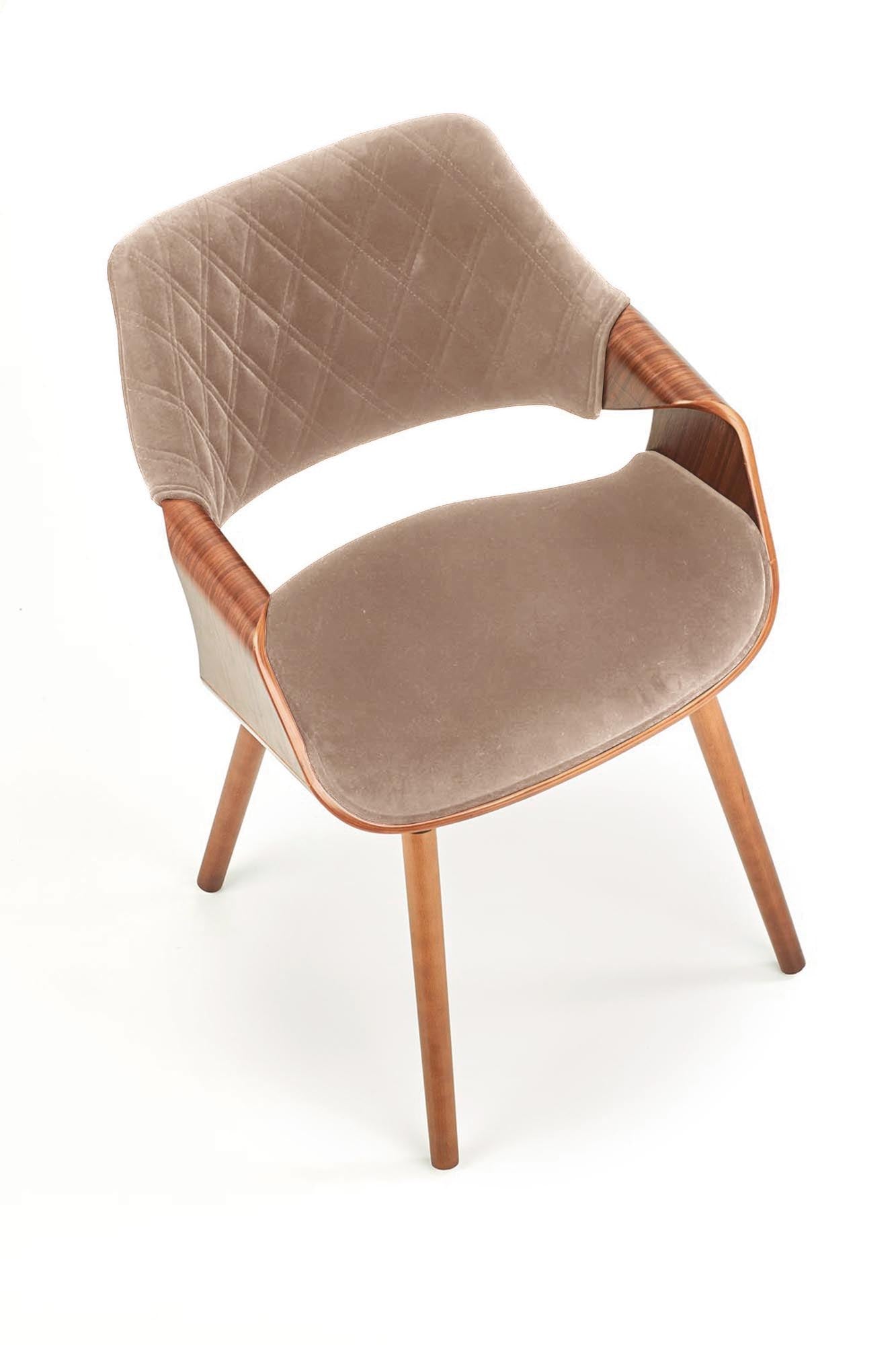 Sedia in legno/tessuto Camilla 56x77 cm