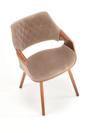 Sedia in legno/tessuto Camilla 56x77 cm