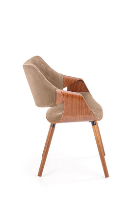 Sedia in legno/tessuto Camilla 56x77 cm