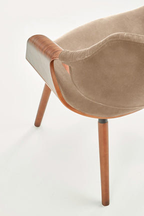 Sedia in legno/tessuto Camilla 56x77 cm