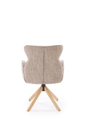 Sedia girevole in legno massello Nyla 63x64 cm