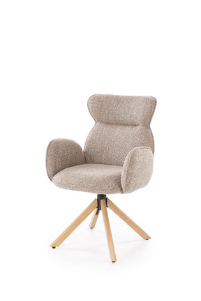 Sedia girevole in legno massello Nyla 63x64 cm