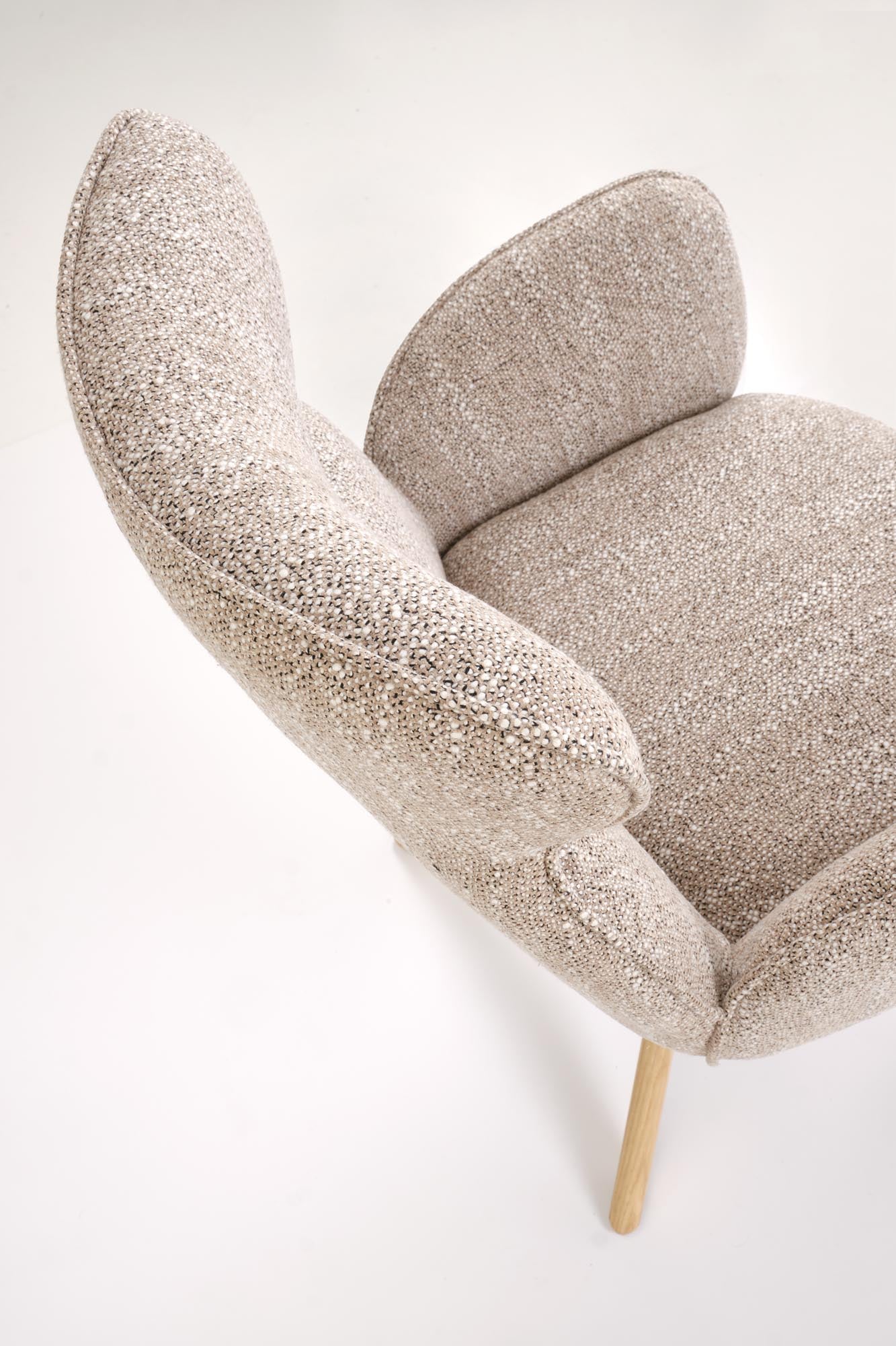 Sedia girevole in legno massello Nyla 63x64 cm