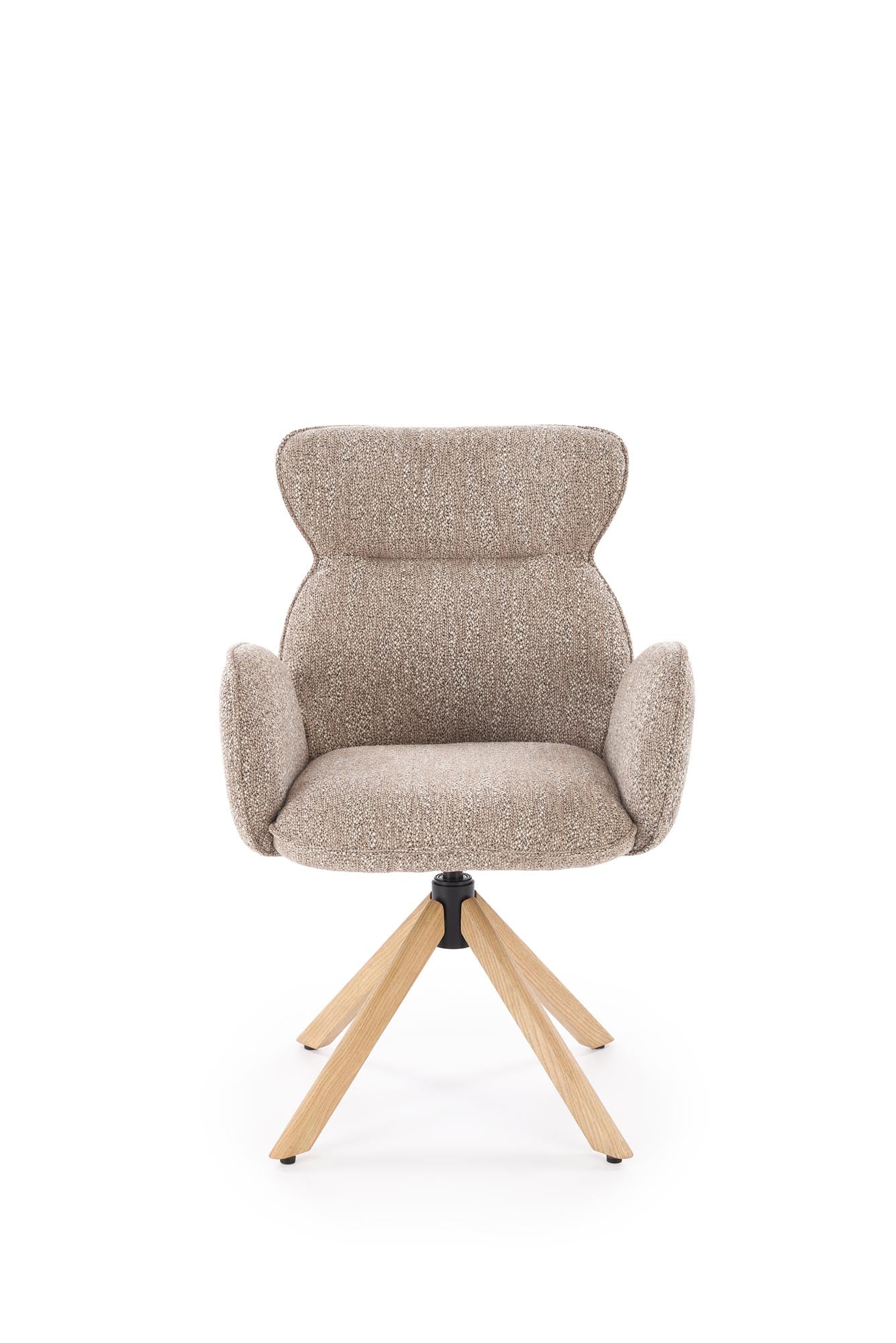 Sedia girevole in legno massello Nyla 63x64 cm