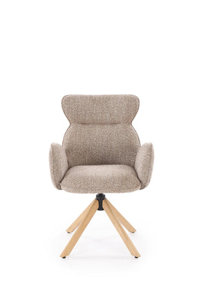 Sedia girevole in legno massello Nyla 63x64 cm