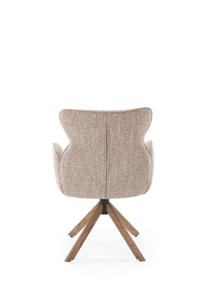 Sedia girevole in legno massello Nyla 63x64 cm