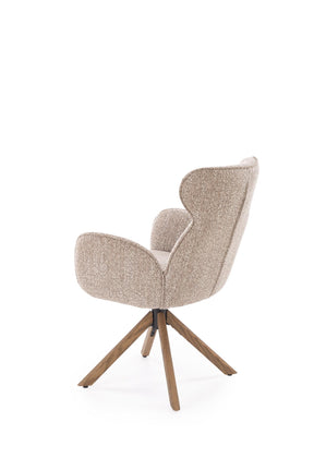 Sedia girevole in legno massello Nyla 63x64 cm