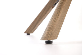 Sedia girevole in legno massello Nyla 63x64 cm