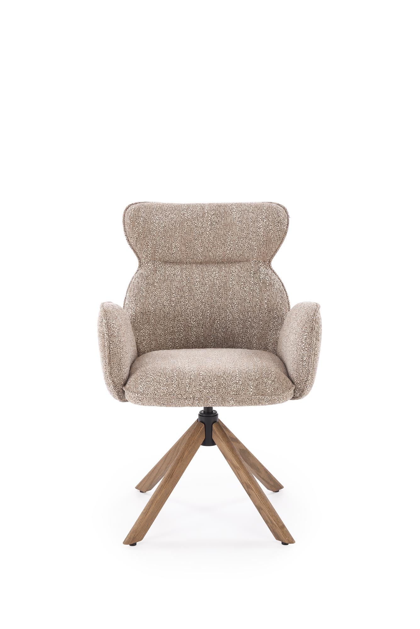 Sedia girevole in legno massello Nyla 63x64 cm