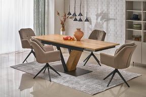 Sedia girevole in acciaio Lavy 65x94 cm
