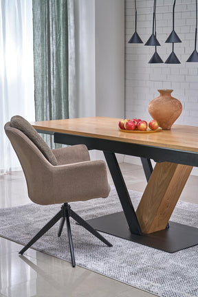 Sedia girevole in acciaio Lavy 65x94 cm