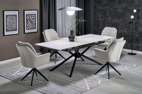 Sedia girevole in acciaio Lavy 65x94 cm
