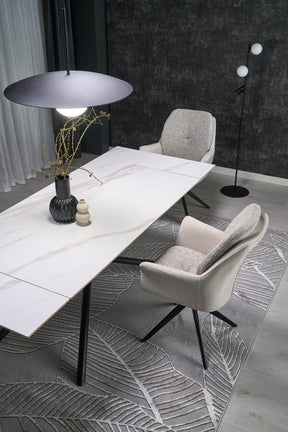 Sedia girevole in acciaio Lavy 65x94 cm