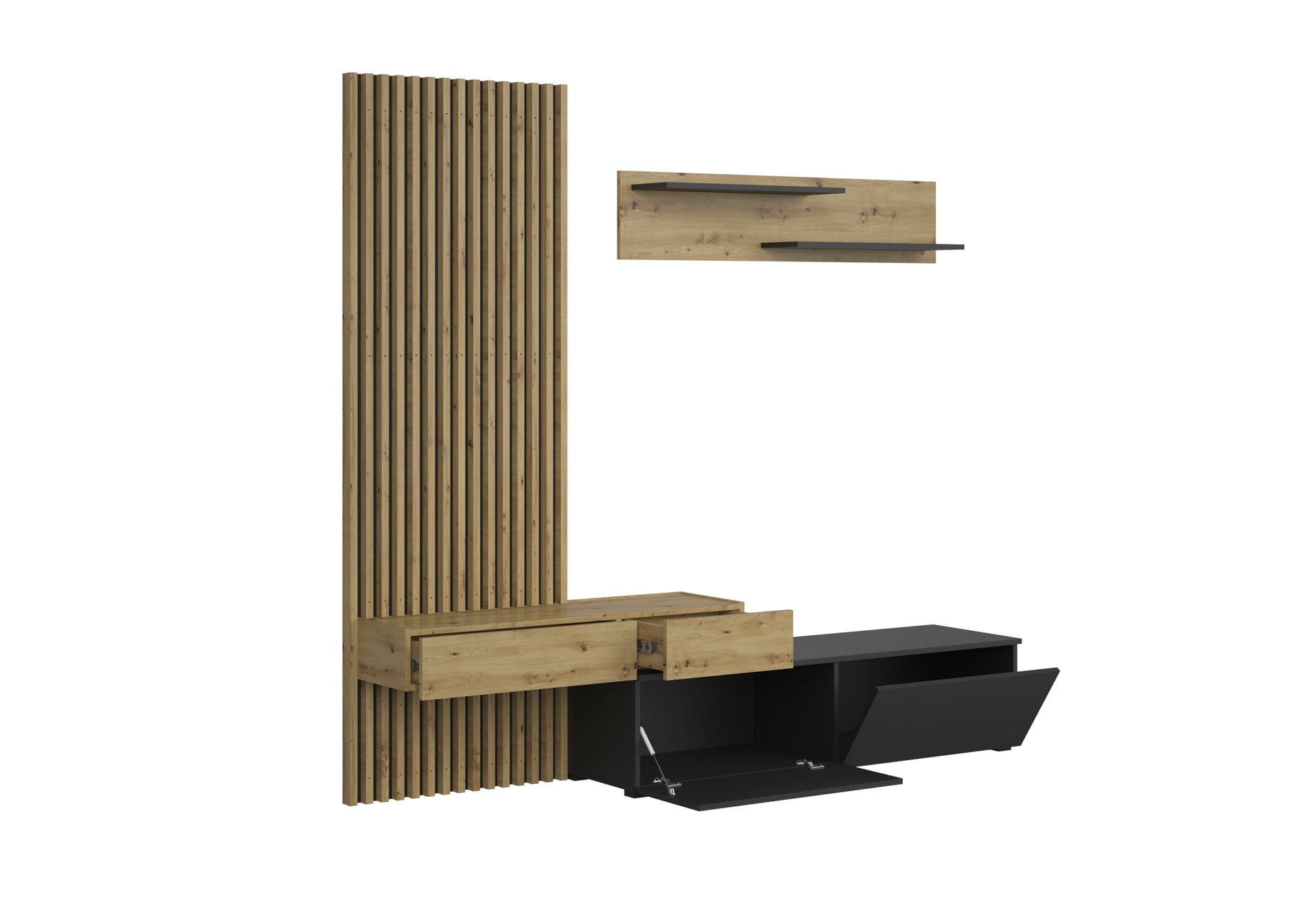 Parete attrezzata - set di 4 elementi Conny