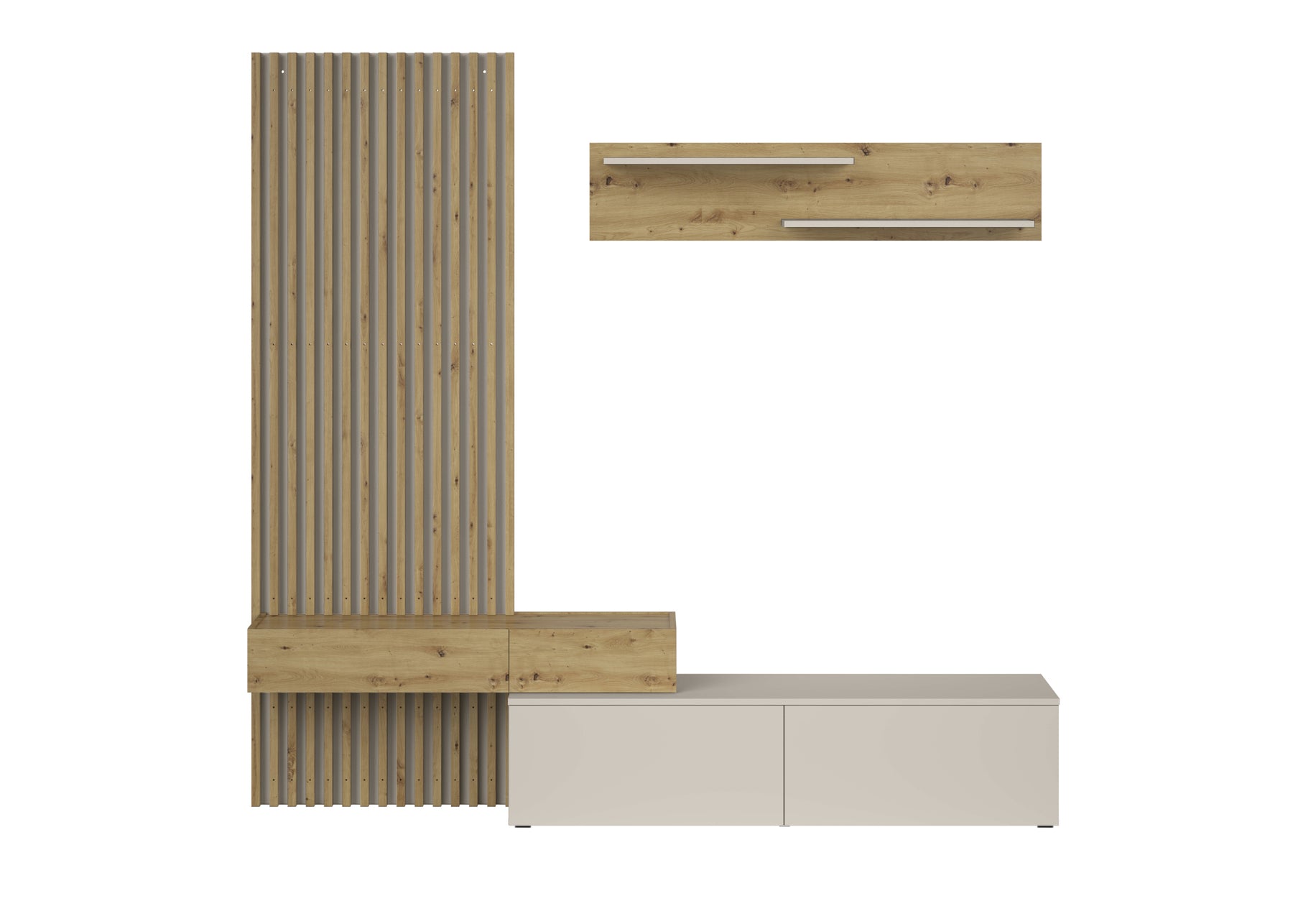 Parete attrezzata - set di 4 elementi Conny